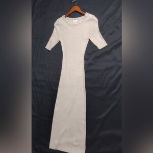 Camila coehlo Elegant Gray Maxi Dress size M brand new w tags